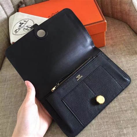 hermes dogon wallet black|hermes evergrain dogon wallet.